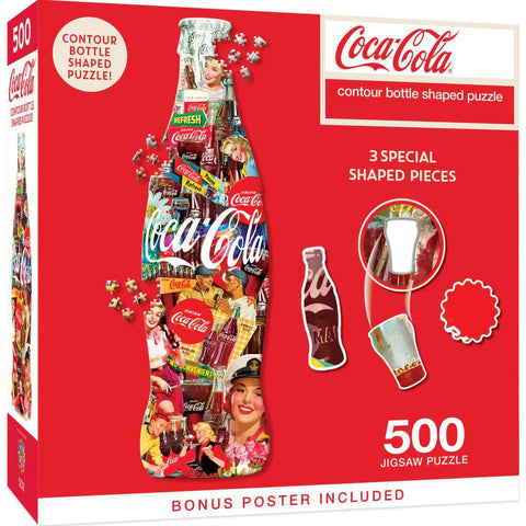 MASTER PIECES 500-PIECE PUZZLE Coke Bottle Shaped