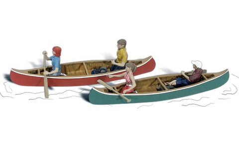WOODLAND SCENICS O Figures: Canoers