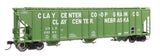 WALTHERS HO Covered Hopper,  55' Evans 4780, Clay Center USLX #26283