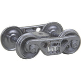 KADEE #513 HO A.S.F.® 100-ton Roller Bearing Trucks w/ 36" Smooth Back Wheels - Metal Fully Sprung (2/pk)