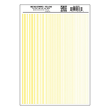 WOODLAND SCENICS Dry Transfer: Stripes, Yellow