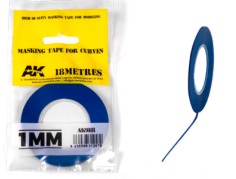AKI  Blue Masking Tape for Curves 1mm