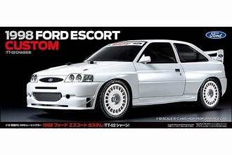 TAMIYA Rc 1998 FORD Escort Custom TT-02 with Motor & ESC