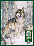 COBBLE HILL 1000-PIECE PUZZLE Second Glance (Wolves/Snow Scene)