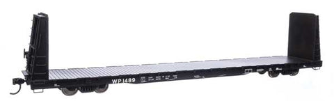 WALTHERS 68' Bulkhead Flatcar - Ready to Run -- Western Pacific(TM) #1489