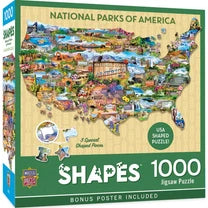 MASTER PIECES 1000-PIECE PUZZLE National Parks of America Shaped