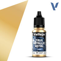 VALLEJO 18ml Bottle Arcane Gold (Light) True Metallic Metal