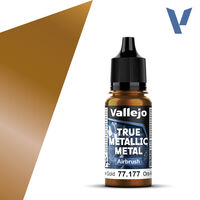 VALLEJO 	18ml Bottle Arcane Gold (Airbrush) True Metallic Metal