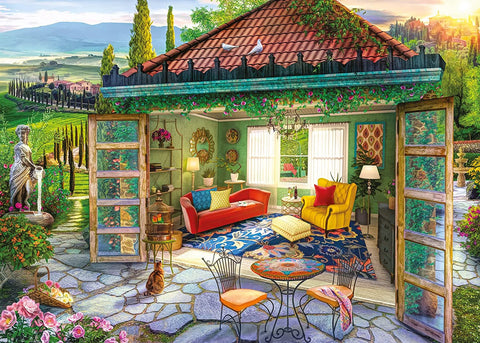 RAVENSBURGER 1000-PIECE PUZZLE Tuscan Oasis