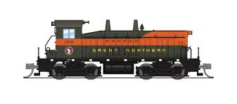 BROADWAY LIMITED N  EMD NW2 Switcher, GN 158, Simplified Empire Builder, Paragon4 Sound/DC/DCC