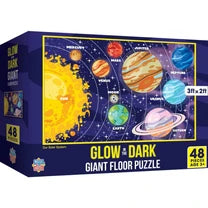 MASTER PIECES 48-PIECE FLOOR PUZZLE Glow in the Dark Our Solar System