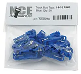 NCE Track Bus Taps -- Blue pkg(20)