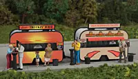 WALTHERS HO BBQ and Taco Food Trailers -- Kit
