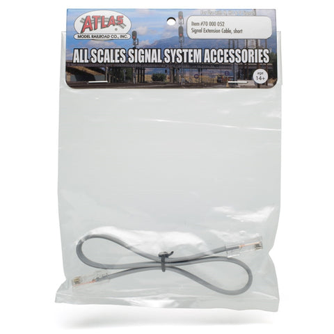 ATLAS  Railroad Signal System - Signal Extension Cable - Short 12"