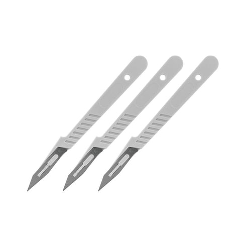 MODELCRAFT  Disposable Scalpel Set (3) w/Safety Caps