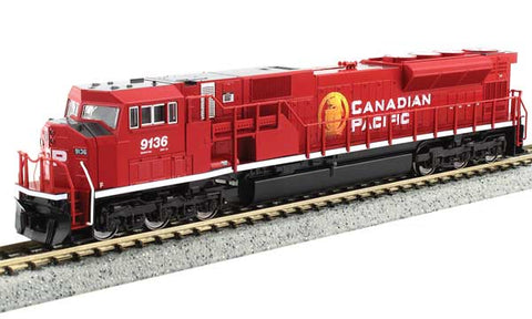 KATO N DCCR EMD SD90/43MAC, Canadian Pacific #9136 (red, white, gold) (DCC Ready)