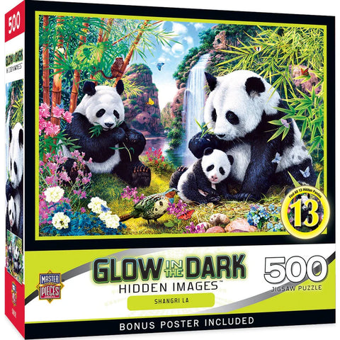 MASTER PIECE 500-PIECE PUZZLE Glow-In-The-Dark Shangri La