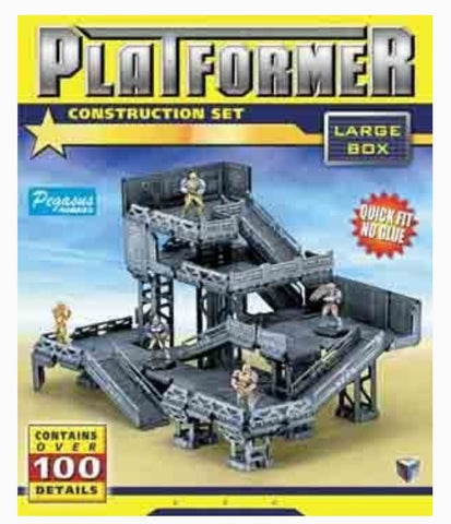 PEGASUS 28mm Gaming: Platformer Large Construction Set (13-Frames, 100+ Details)