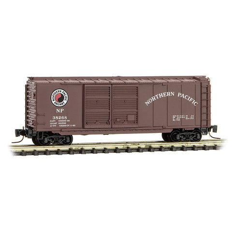 MICRO TRAINS Z Northern Pacific 40' Double Door Boxcar #38296