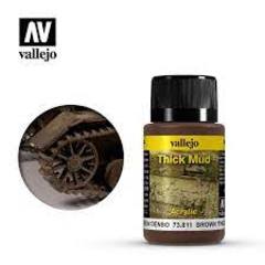 VALLEJO 40ml Bottle Brown Thick Mud Weathering Effect