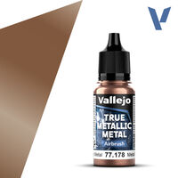 VALLEJO 	18ml Bottle Rusty Metal (Airbrush) True Metallic Metal
