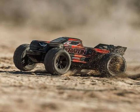 ARRMA Mini KRATON 3S DSC 4X4 RTR Brushless Speed Truck , Black/Red