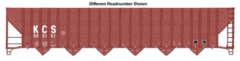 WALTHERS HO 73' Greenville 7,000 Cubic Foot Wood Chip Hopper - Ready to Run -- Kansas City Southern #504131
