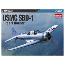 ACADEMY 1/48 SBD1 USMC Bomber Pearl Harbor