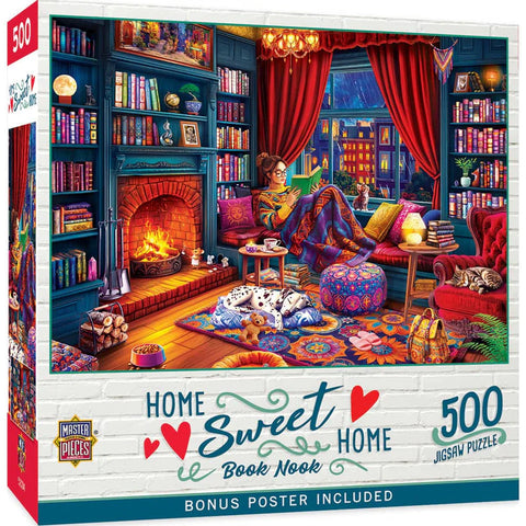 MASTER PIECES 500-PIECE PUZZLE Home Sweet Home - Book Nook