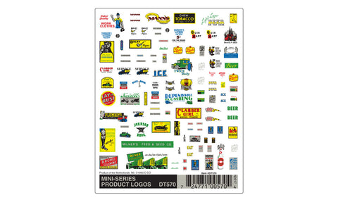 WOODLAND SCENICS Dry Transfer: Mini-Series Product Logos