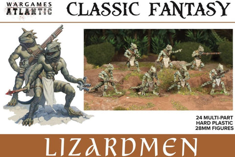 WARGAMES ATLANTIC  28mm Classic Fantasy: Lizardmen (24)