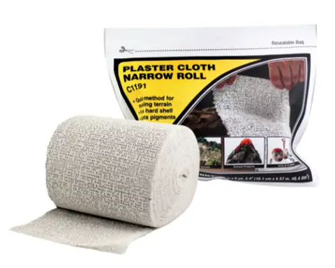 WOODLAND SCENICS Plaster Cloth Narrow Roll