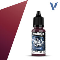 VALLEJO 	18ml Bottle Ruby Red (Shade) True Metallic Metal
