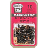 KADEE #10 Bulk HO #5 Metal Couplers - Medium (9/32") Centerset Shank (10/pk)