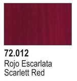 VALLEJO 18ml Bottle Scarlet Red Game Color