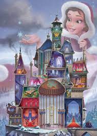 RAVENSBURGER 1000-PIECE PUZZLE Disney Castle: Belle