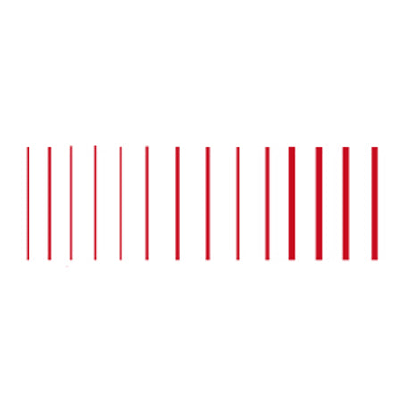 WOODLAND SCENICS Dry Transfer: Stripes, Red