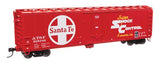 WALTHERS HO 50' PC&F Insulated Boxcar - Ready to Run -- Santa Fe #525340