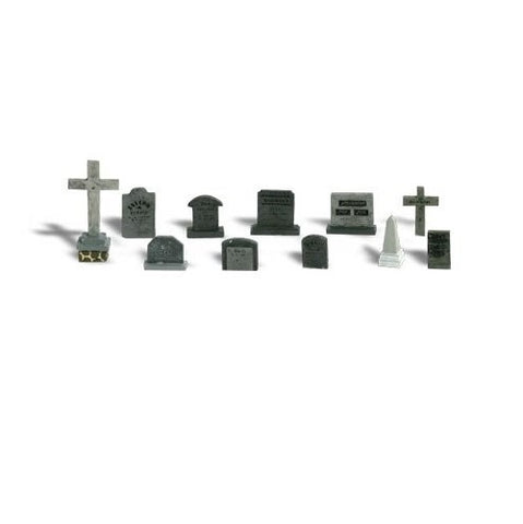 WOODLAND SCENICS O Figures: Tombstones