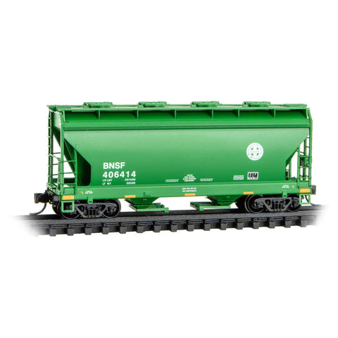MICRO-TRAINS N Covered Hopper, 2-Bay, BNSF #406414