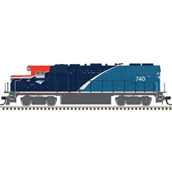 ATLAS HO  GP38-2 SILVER AMTRAK PH. VII #740