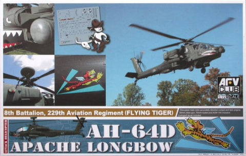 AFV 1/72 AH64D Apache Longbow 8th Battalion, 229th Aviation Rgmt Flying Tiger Attack Helicopter