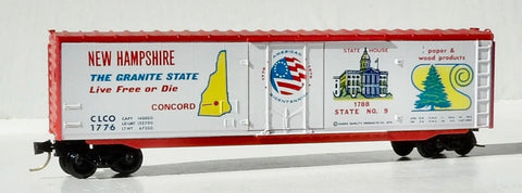 MICRO-TRAINS N Bicentennial State Series - New Hampshire, 50' Plug Door Boxcar, Red