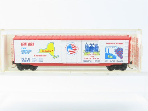 MICRO-TRAINS N Bicentennial State Series - New York, 50' Plug Door Boxcar, Red