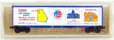 MICRO-TRAINS N Bicentennial State Series - Georgia, 50' Plug Door Boxcar, Blue