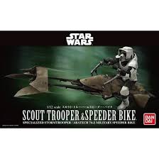 BANDAI Star Wars Return of the Jedi Scout Trooper&Speeder Bike 1/12