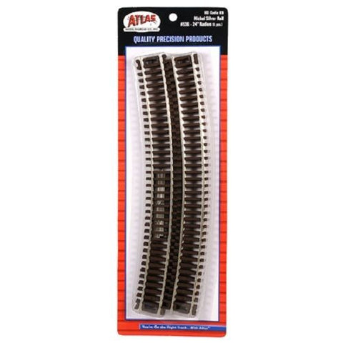 ATLAS HO Code 83 Curve Track R24" (6/pk))