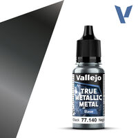 VALLEJO 18ml Bottle Obsidian Black (Base) True Metallic Meta