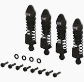ARRMA Shock Set, 58mm Length, 1000 cSt Oil (Black) (4pcs) - GROM
