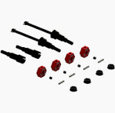 ARRMA Metal Axle & Wheel Hex Set B (4pcs) - GROM